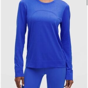 Lululemon Athletica Vibrant Blue Long Sleeve Tee